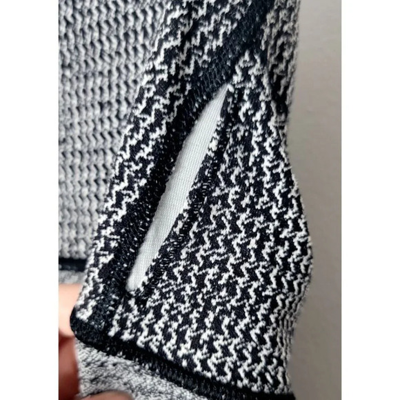 Lululemon Leggings Sz 8 Black White Athletic Compression Skinny Ankle Athleisure - Picture 10 of 10